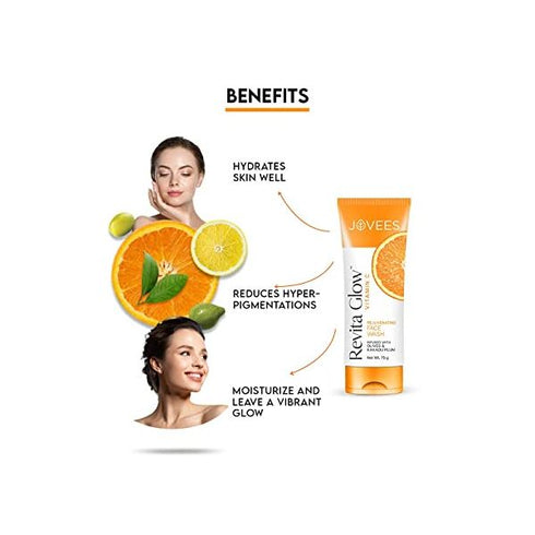 Jovees Herbal Revita Glow Vitamin C Face Wash Infused with Olives